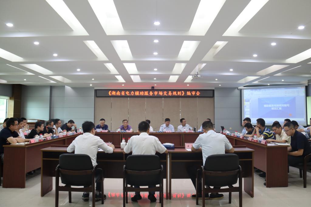 《湖南省电力辅助服务市场交易规则》编审会在株洲航电分华体会平台-华体会(中国)一站式服务平台
召开